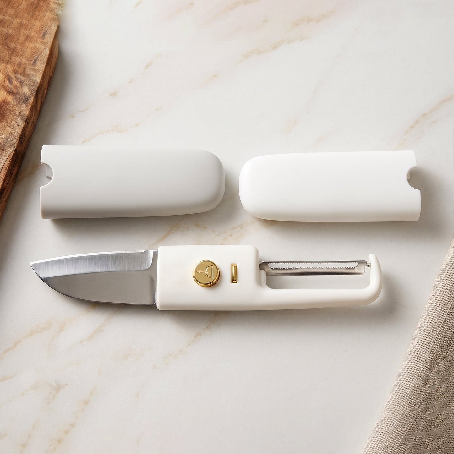 2 in 1  Knife, Multifunctional peeler fruit knife (1 Pc)