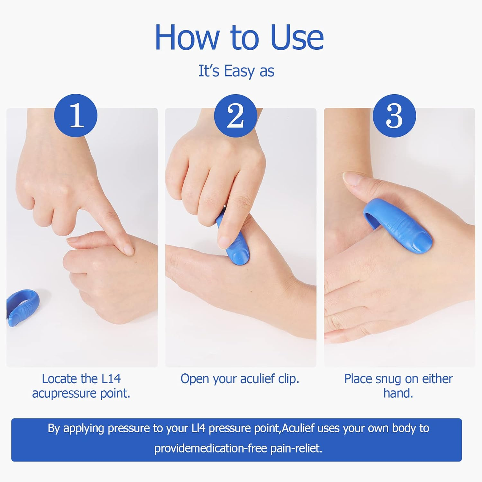 pressure relief hand clip