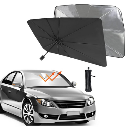  Foldable Car Windshield Sunshade for Heat Protection - in-use lifestyle shot