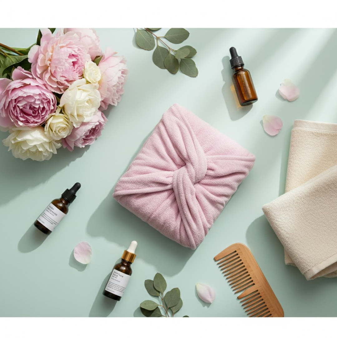  Quick Turban Hair-Drying Absorbent Microfiber Towel - alternative angle