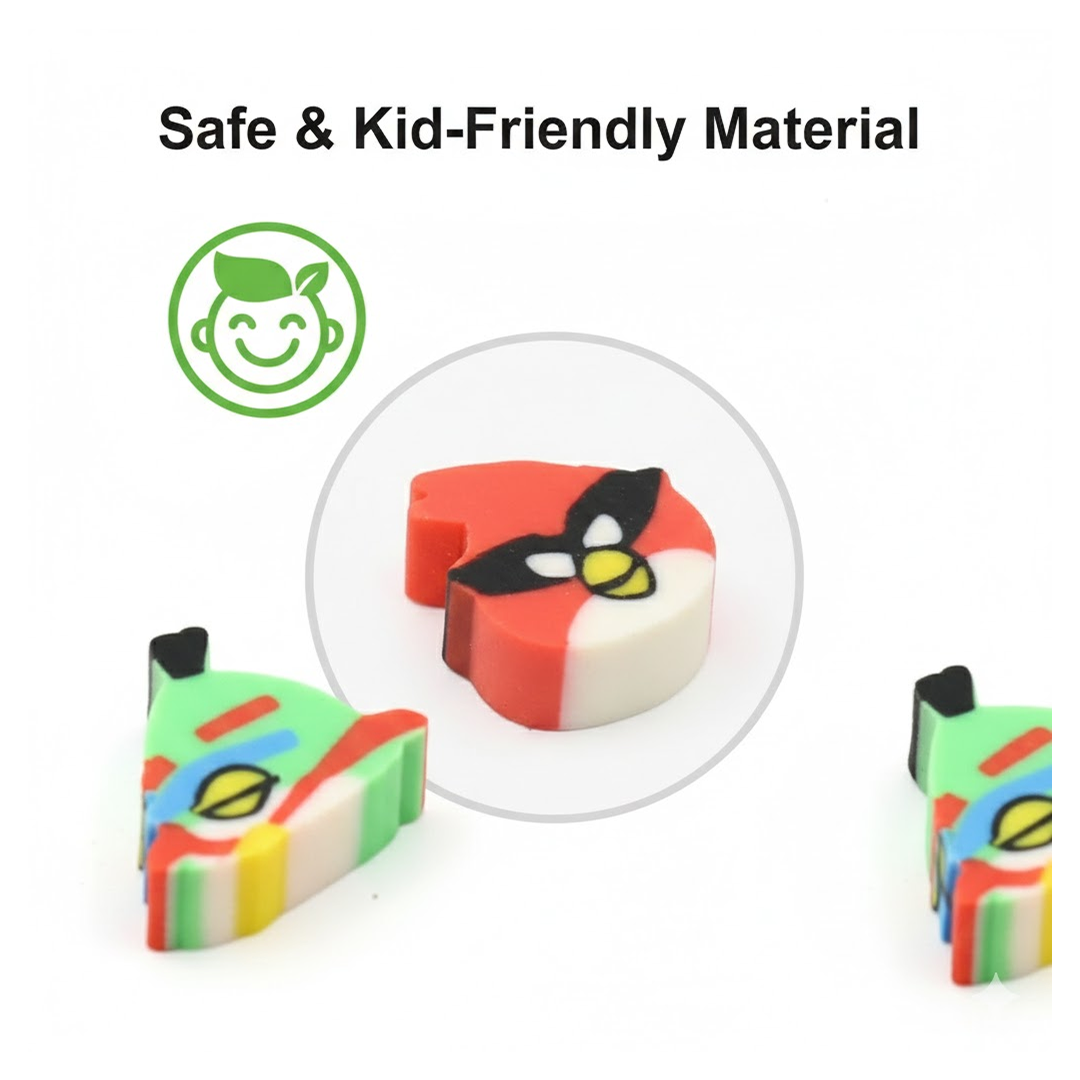 Colorful Novelty Eraser Set for Kids and Gifts (28 Pcs In 1 Packet)