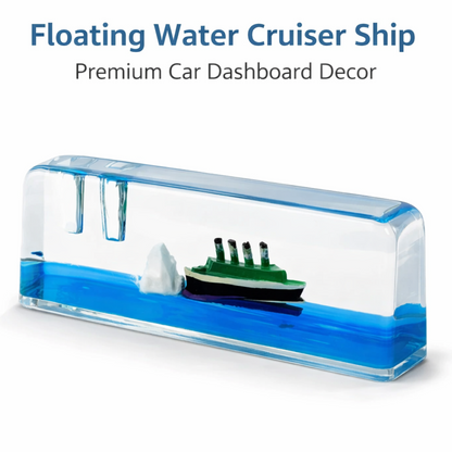 Car Interior Dashboard Decoration Floating Water Cruiser Ship (1 Pc)