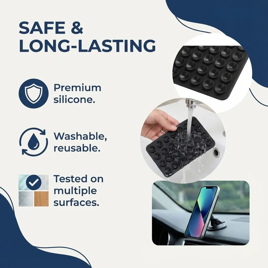  Suction Phone Case Holder Mount - angle