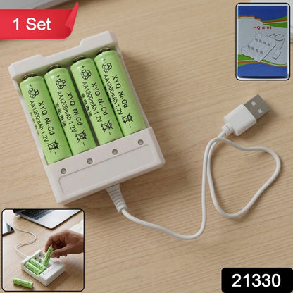 USB powered battery charger set