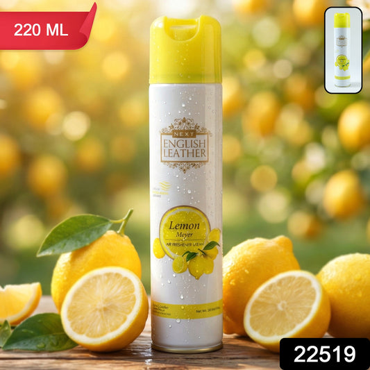 Lemon fragrance room freshener spray bottle