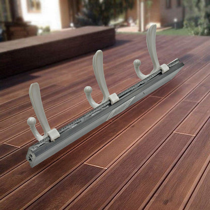 Wall Mounted Coat Hanger Rack – 6 Hooks for Clothes, Jackets & Hats