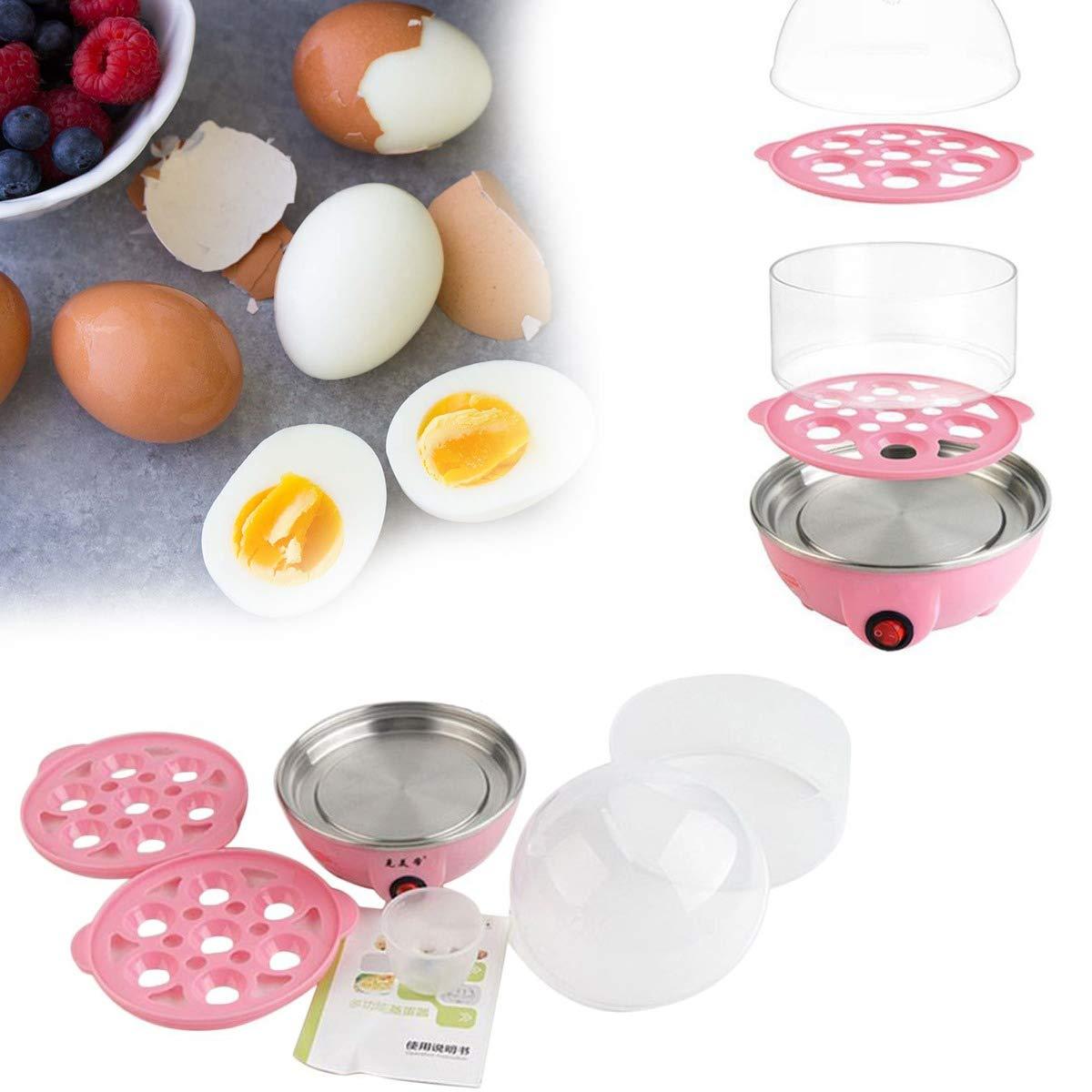  Egg Boiler Poacher Cooker Electric Steamer 2 Layer - specs detail shot