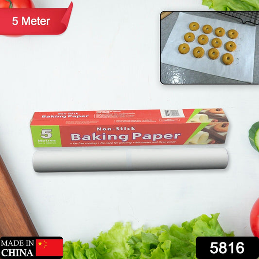 Non-Stick Parchment Paper – Easy Cleanup for Baking & Cooking (5 Mtr)
