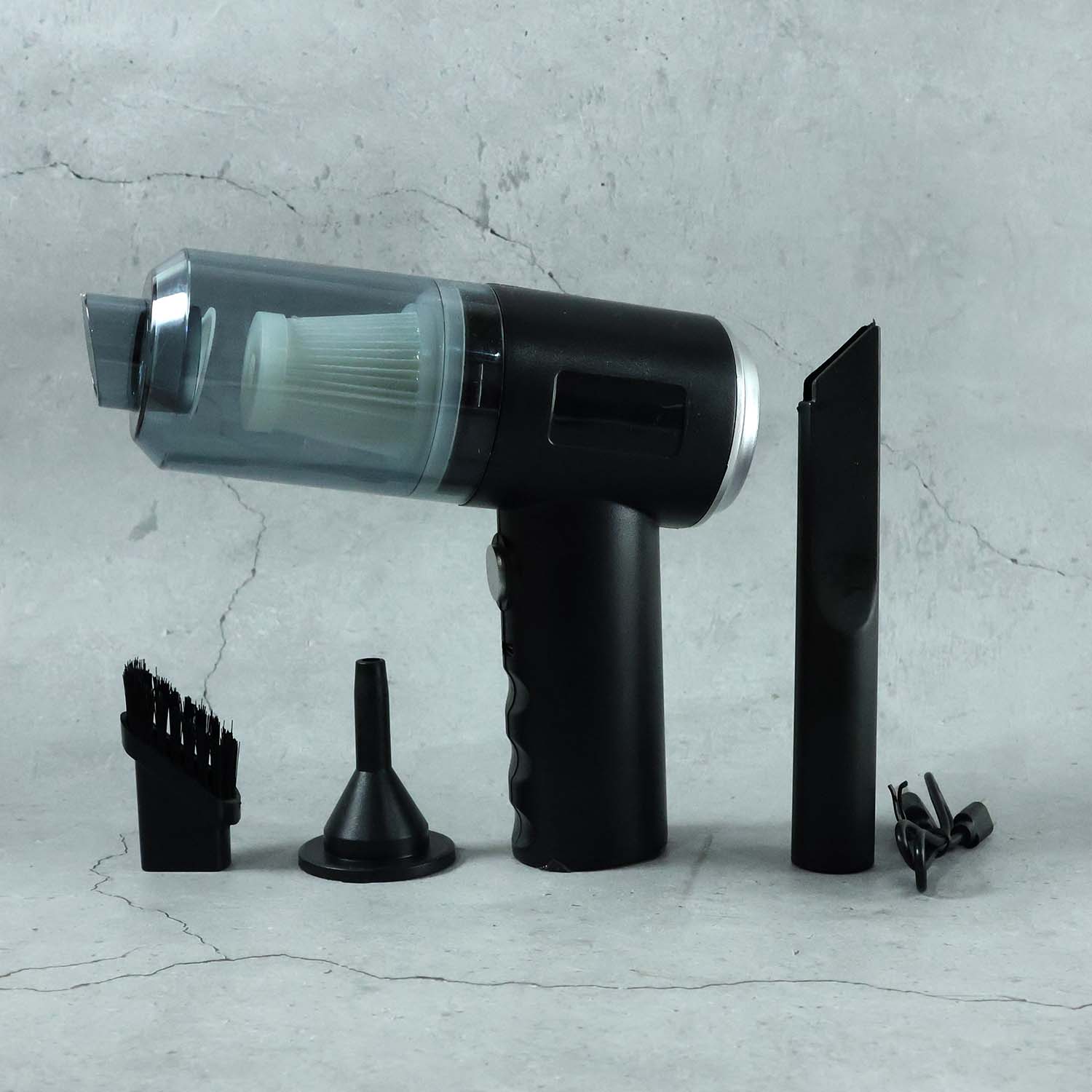  3 in 1 Mini Car Vacuum – Wireless, Rechargeable, Blower & - key feature close-up