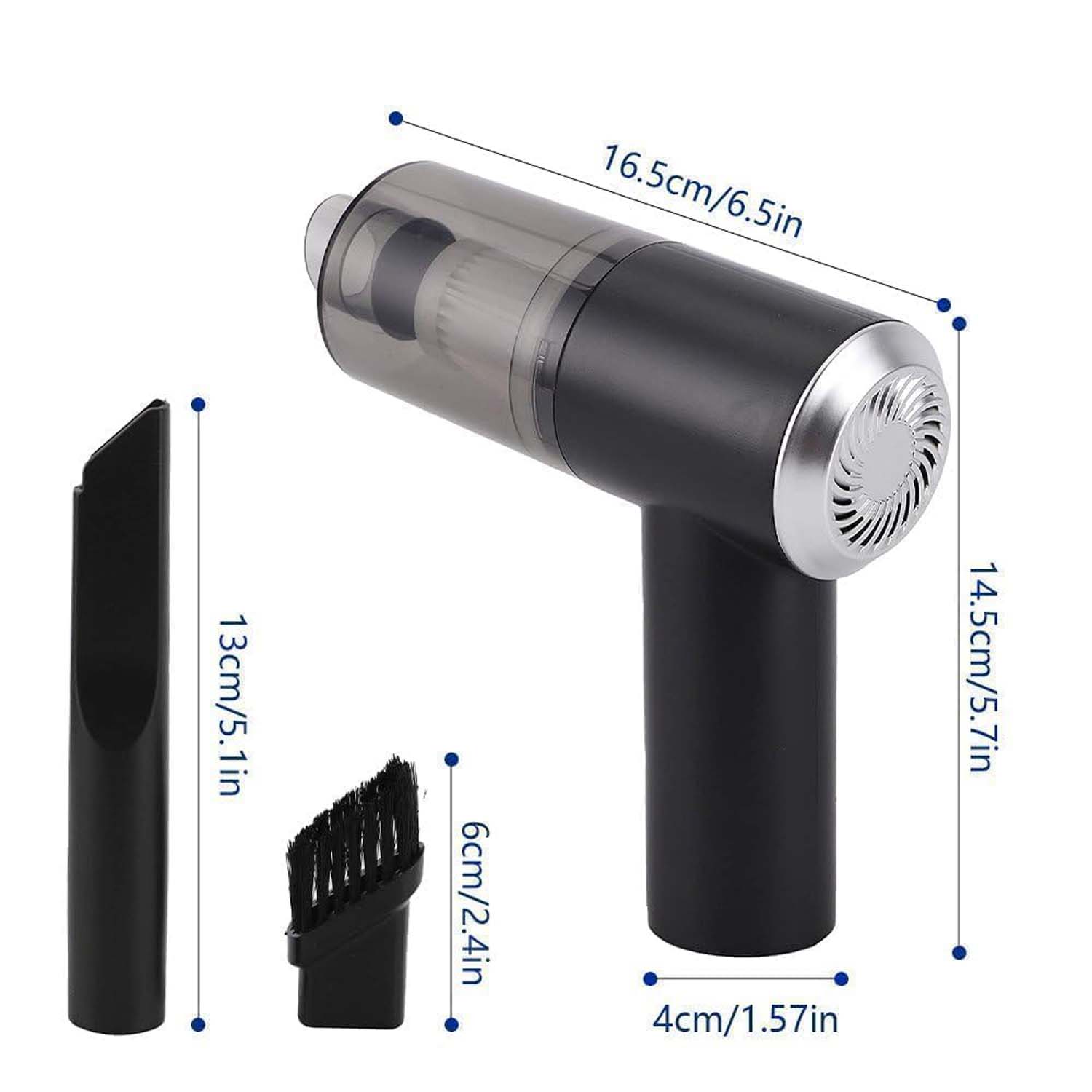  3 in 1 Mini Car Vacuum – Wireless, Rechargeable, Blower & - packaging shot