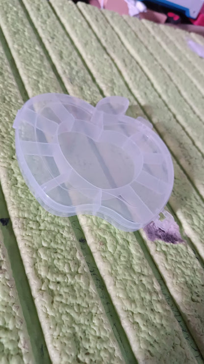 Plastic apple box transparent for small accessories India