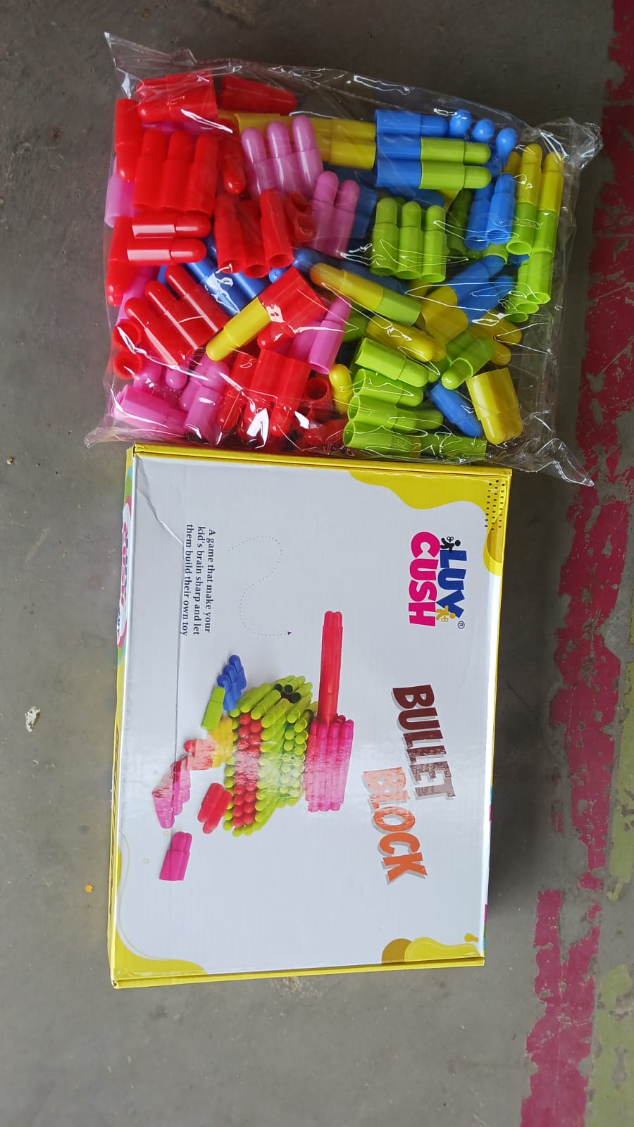 colorful bullet blocks toy