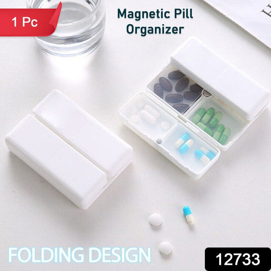 Magnetic Pill Organizer, Medicine Box (1 Pc)