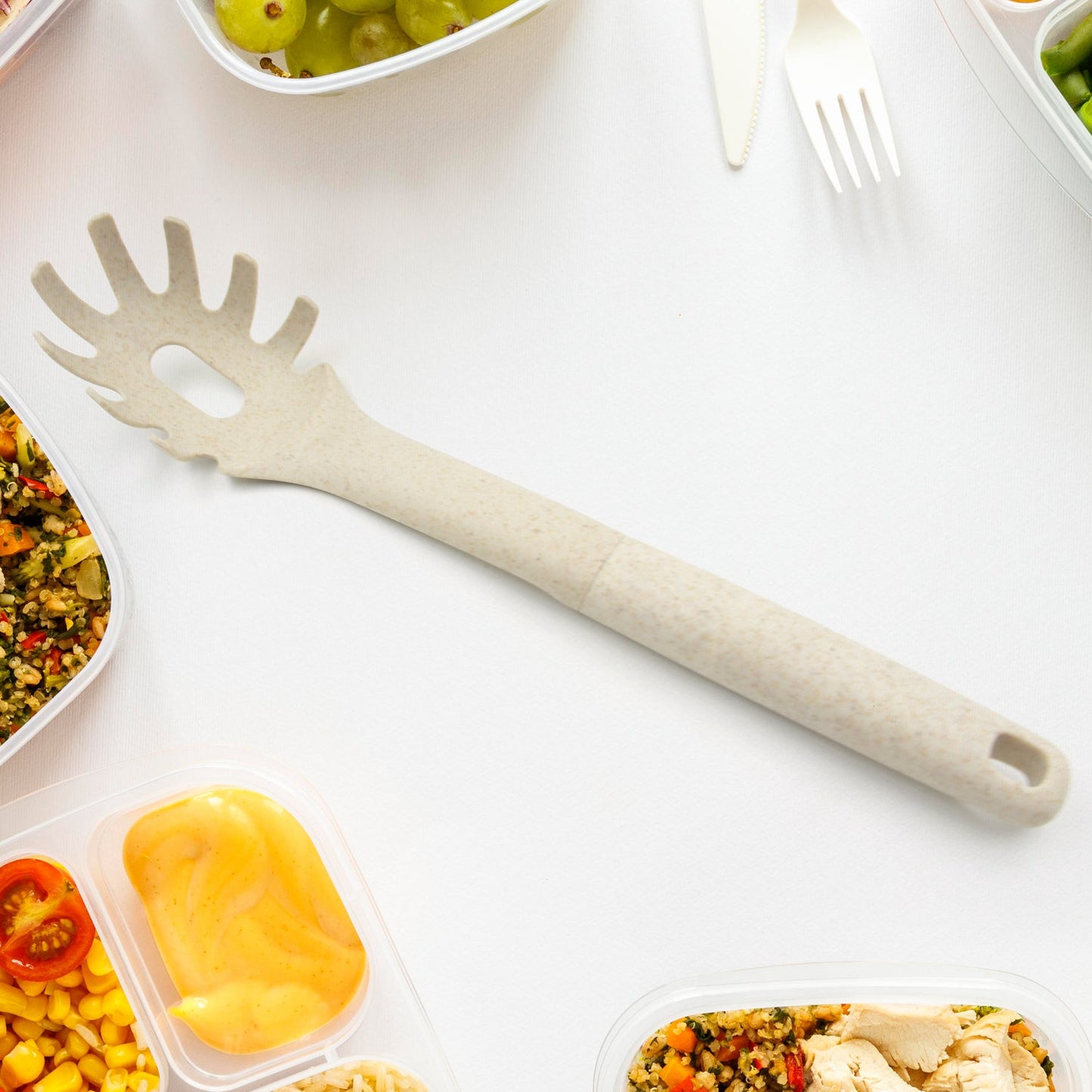 Plastic Kitchen Pasta Fork (1 Pc )
