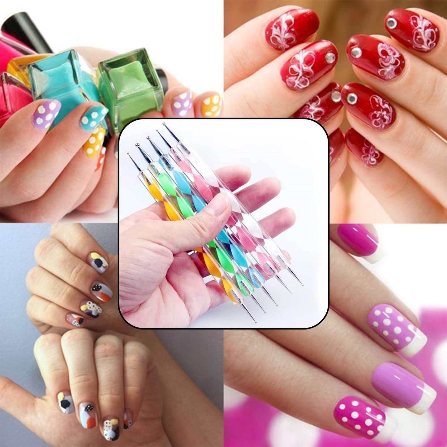  Nail Art Point Pen and Set for Women - main product shot