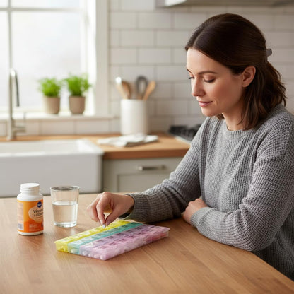 Weekly Pill Case 28-Slot Medicine Organizer