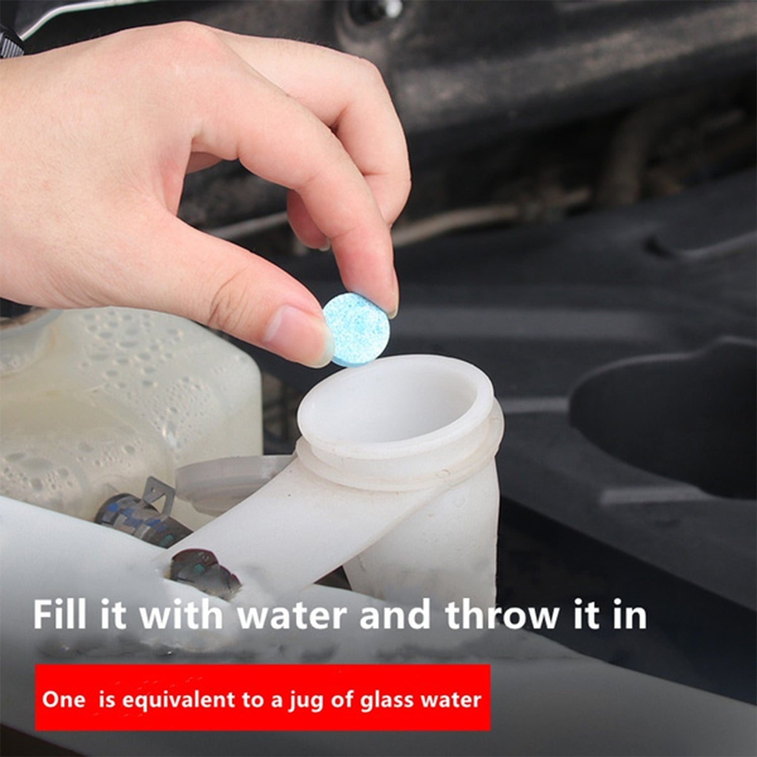 Car wiper detergent tablets