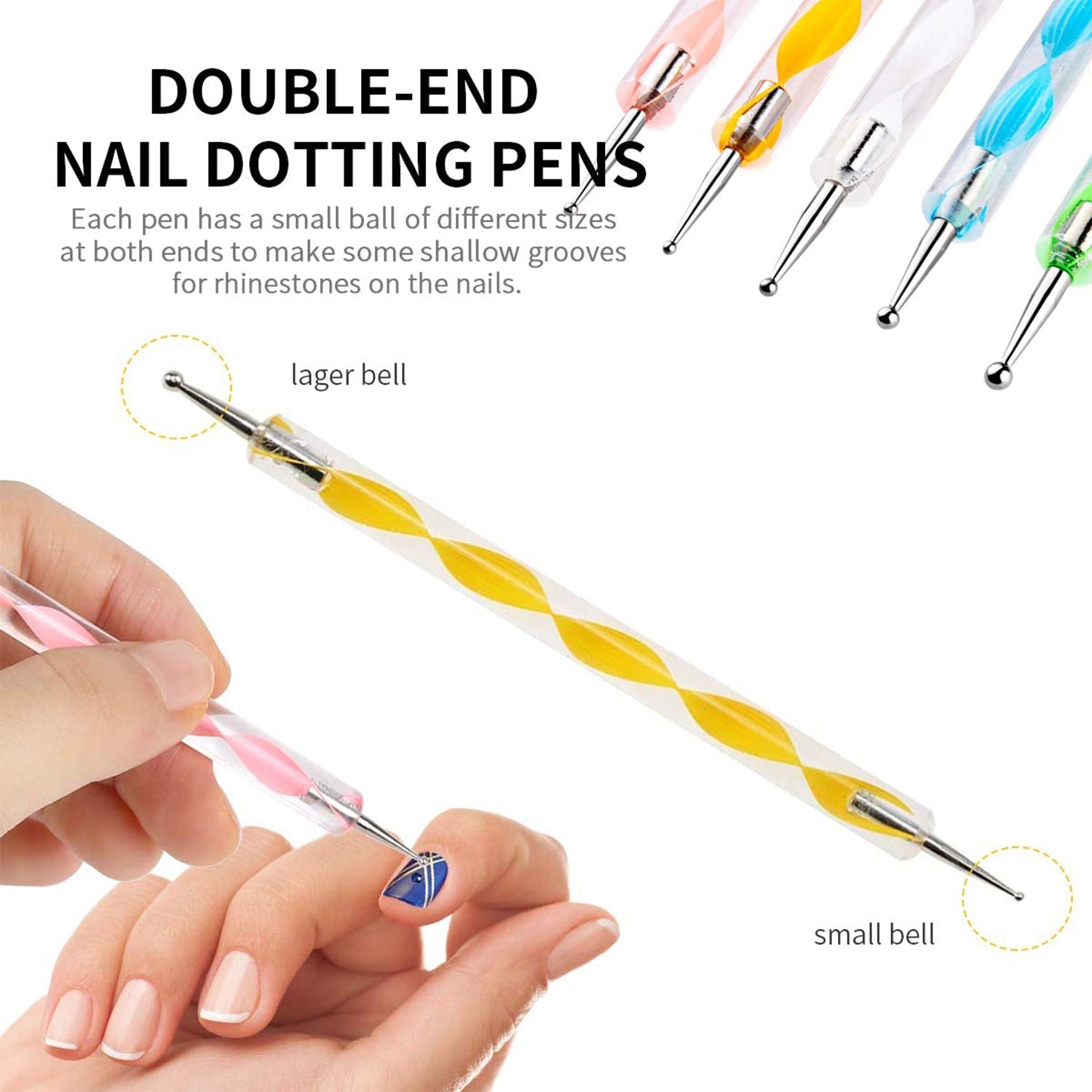  Nail Art Point Pen and Set for Women - comparison shot