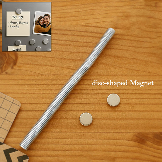 8.9mmx1.2mm Small Ferrite Silver Magnets in Disc Shape for Photo Gallery Hobby  65pc Set