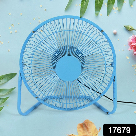 Big USB Table Desk Personal Metal Electronic Fan,  For Office, School Use (1 Pc)