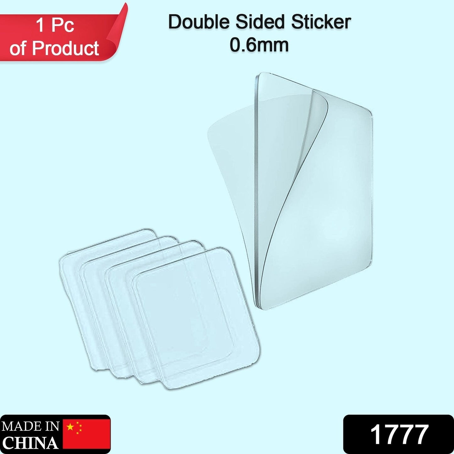 Clear double-sided tape for home mounting