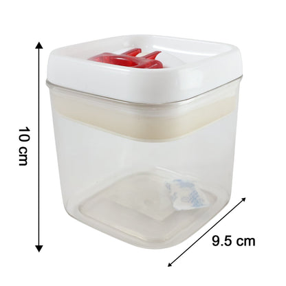 Lockable red-lid storage container for daily use
