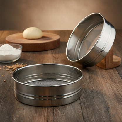 Stainless steel chalni for straining and sifting