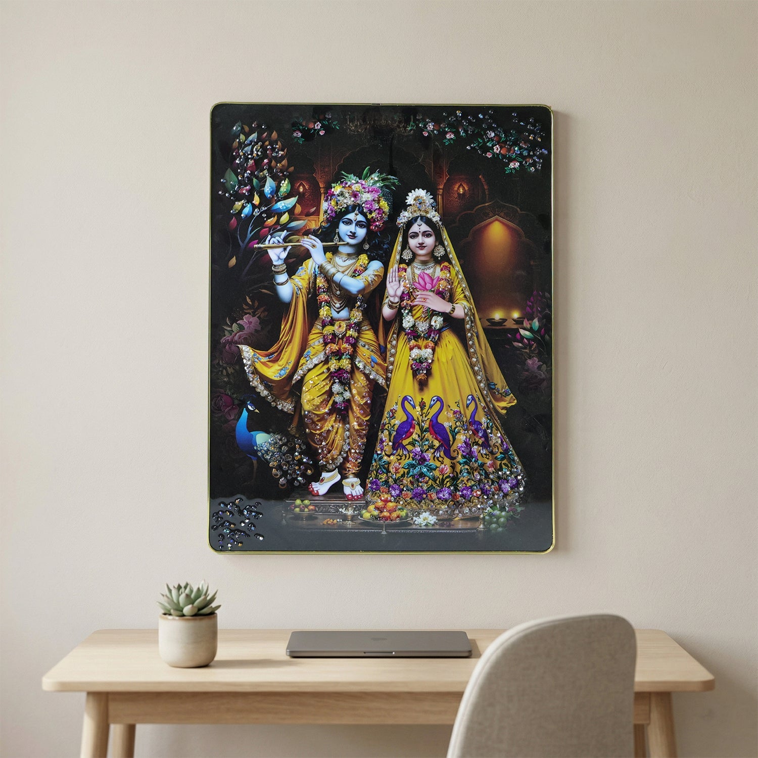 Radha Krishna Wall Hanging Frame