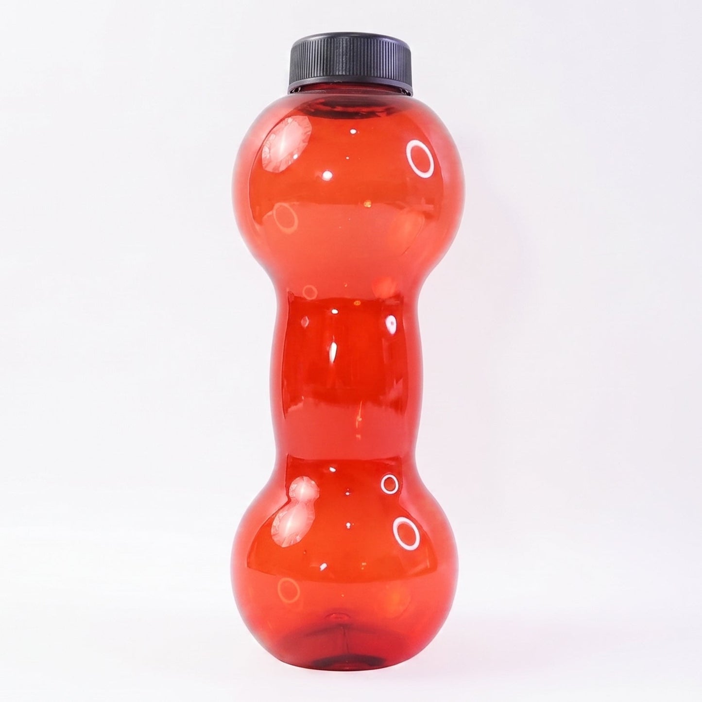 Plastic Dumbbell Shaped Water Bottle 550 ML for Fitness and Daily Hydration
