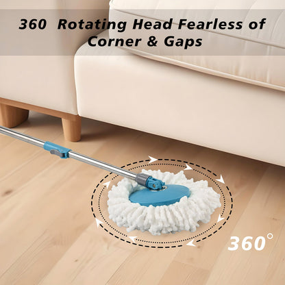 heavy duty floor cleaning spin mop set