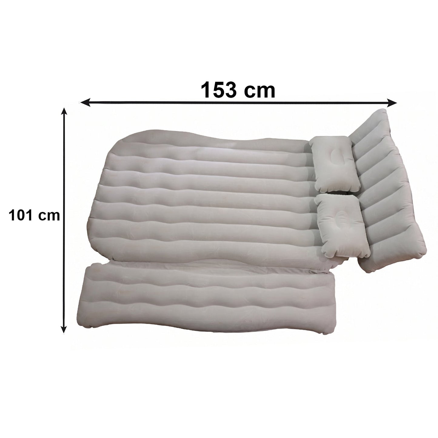 Portable Car Air Mattress Bed Set with 2 Pillows and Air Pump