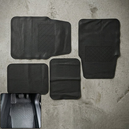 Heavy Duty Anti-Slip Rubber Car Foot Mat Set (4 Pc)