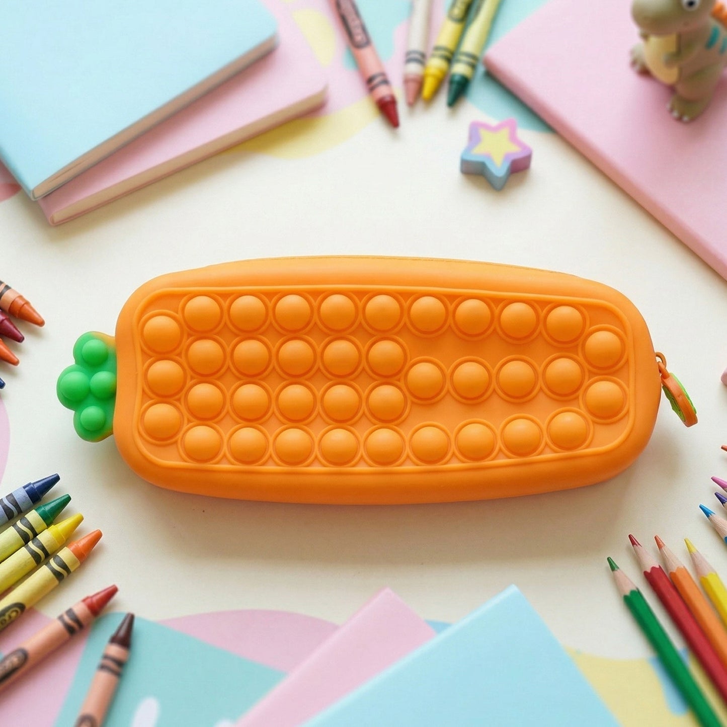 Pop It Pencil Pouch with Zipper (1 Pc)