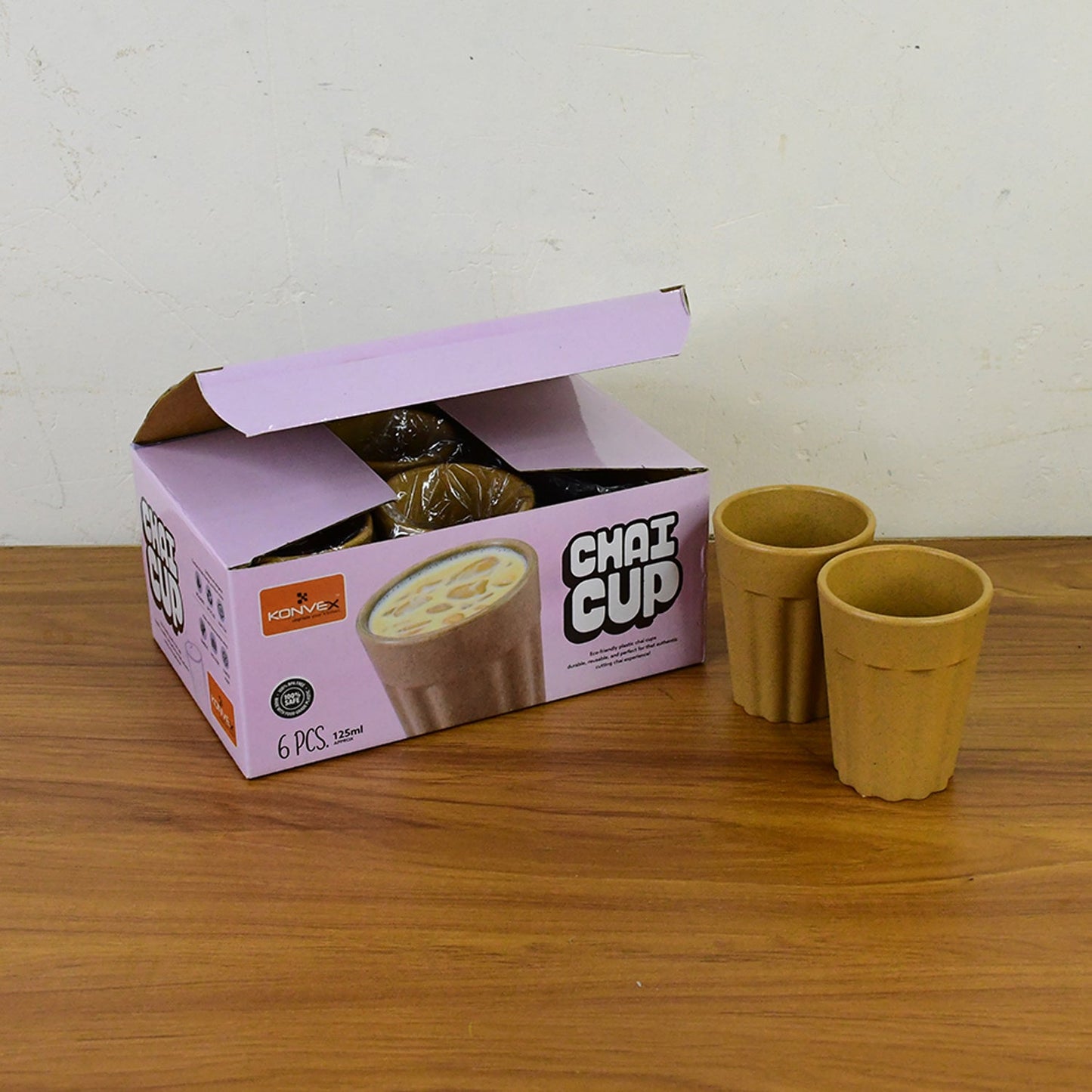 Konvex Traditional Chai Cups (125 ML / 6 Pc)