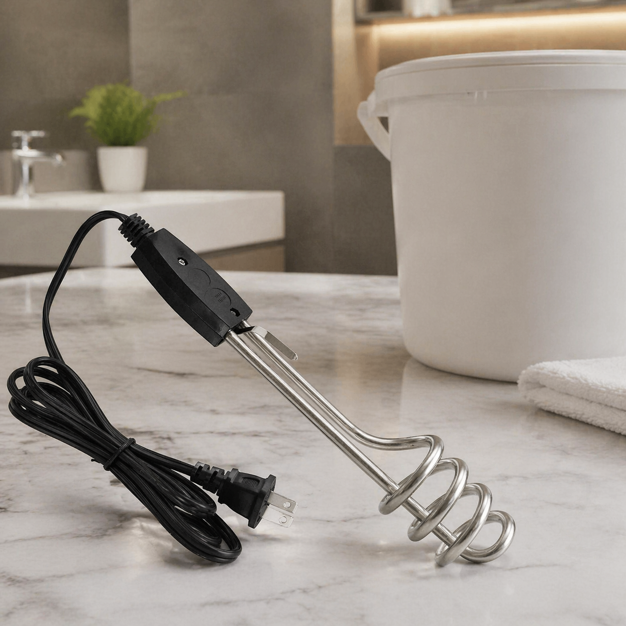 1000W-220V Water Heater Portable Electric Immersion Element Boiler