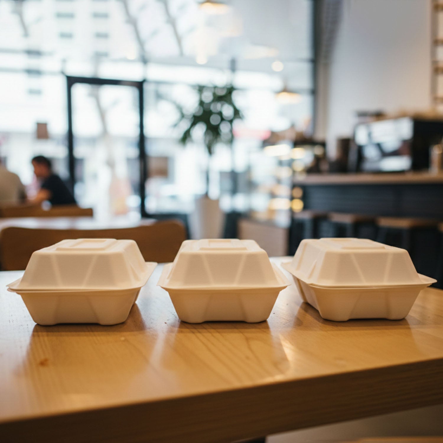 Compostable meal box 10pcs display