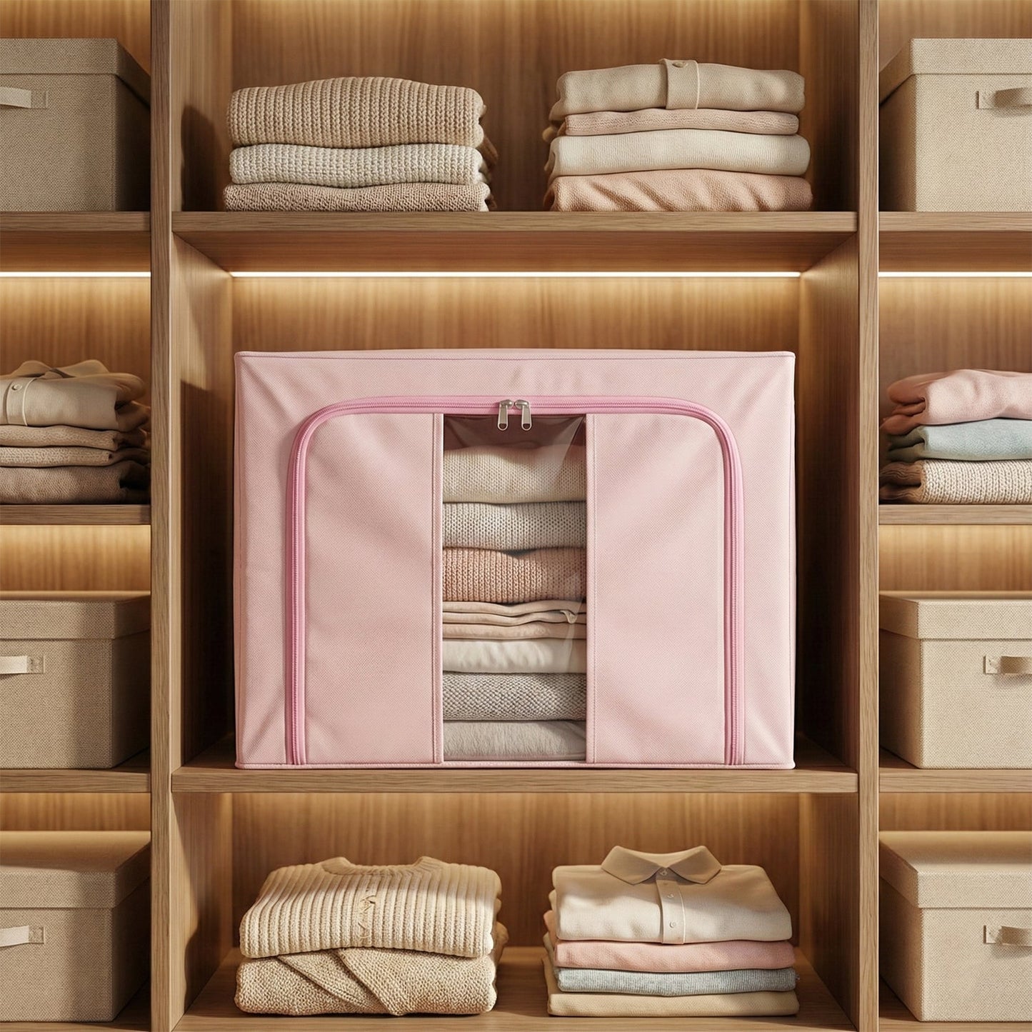  Foldable Fabric Clothes Storage Organizer Box - alternative angle