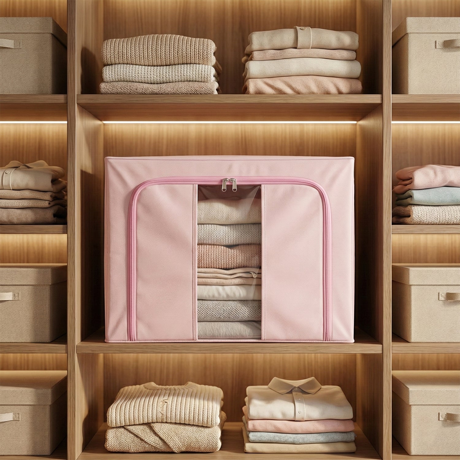  Foldable Fabric Clothes Storage Organizer Box - alternative angle