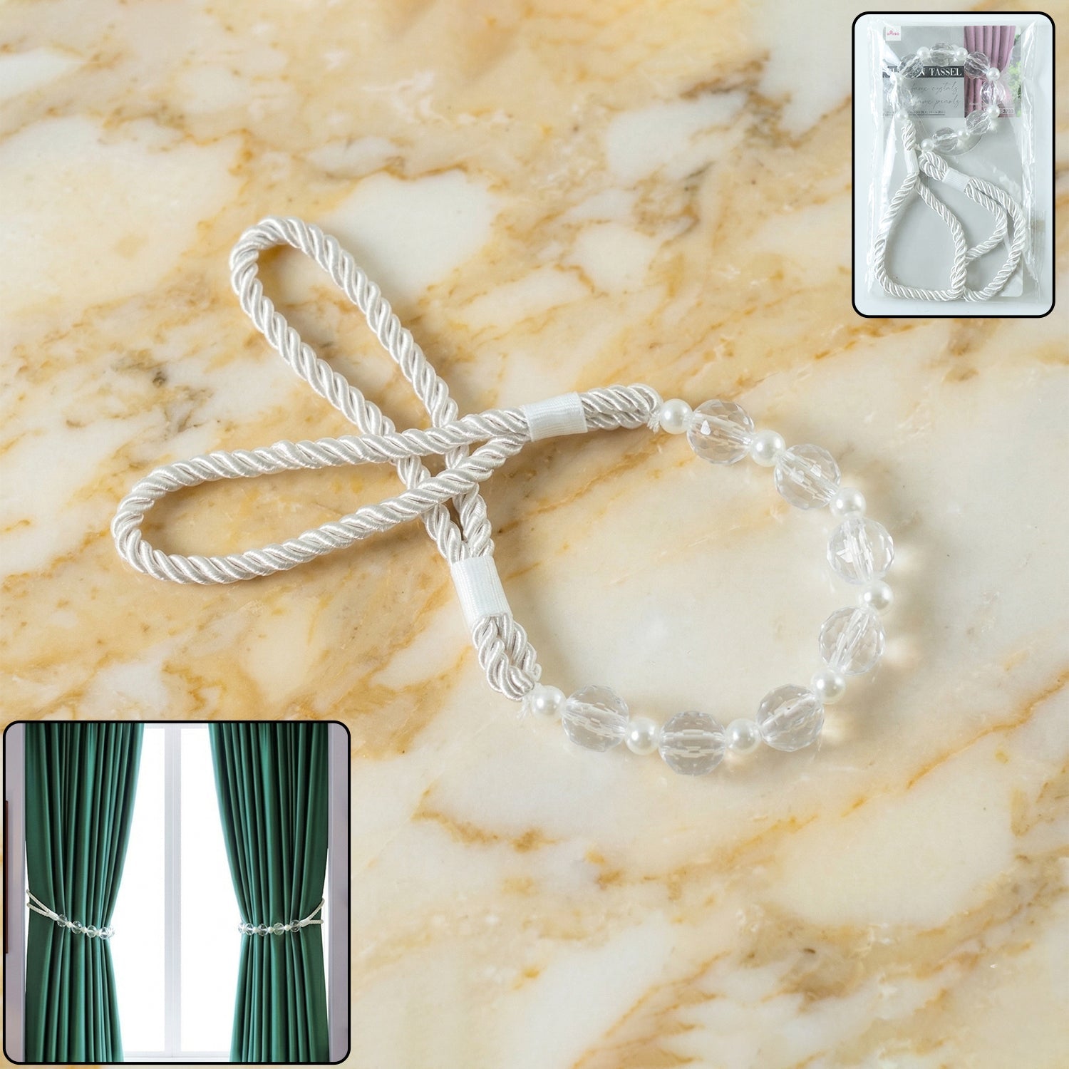 elegant decorative curtain tieback rope for home decor