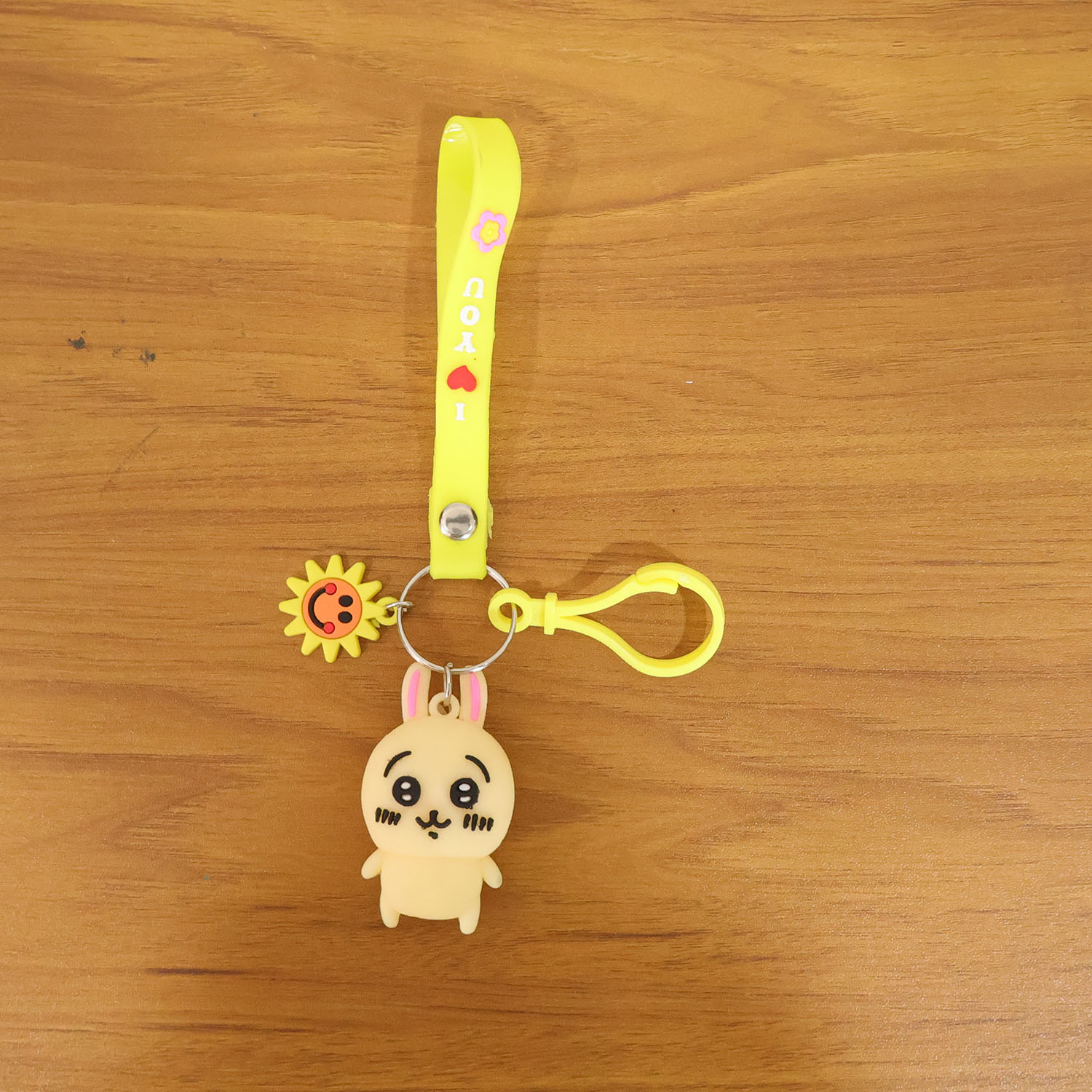 Cute animal keychain accessory