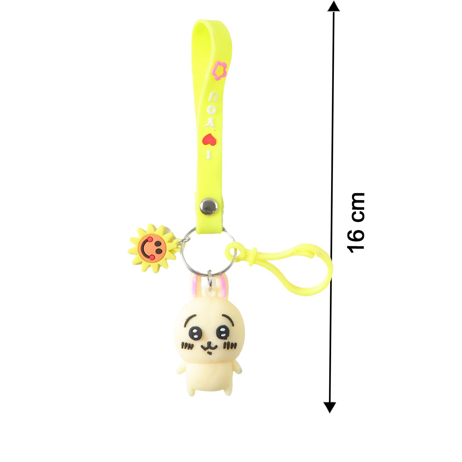 Colorful decorative strap keychain