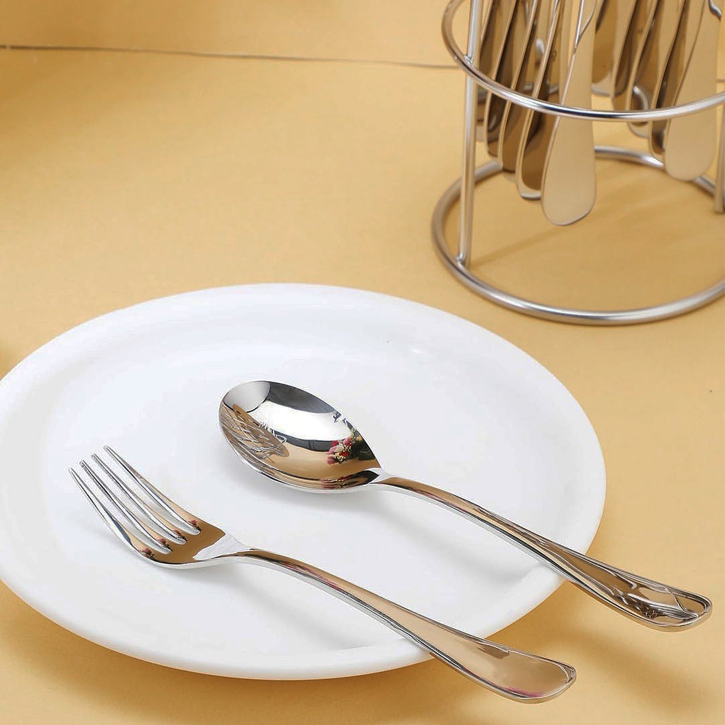 Apex Premium Stainless Steel Cutlery (16  Pc / Set)