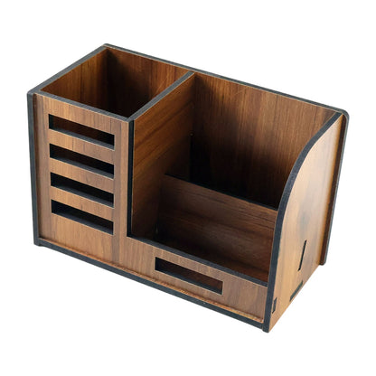 Multi compartment desk storage box