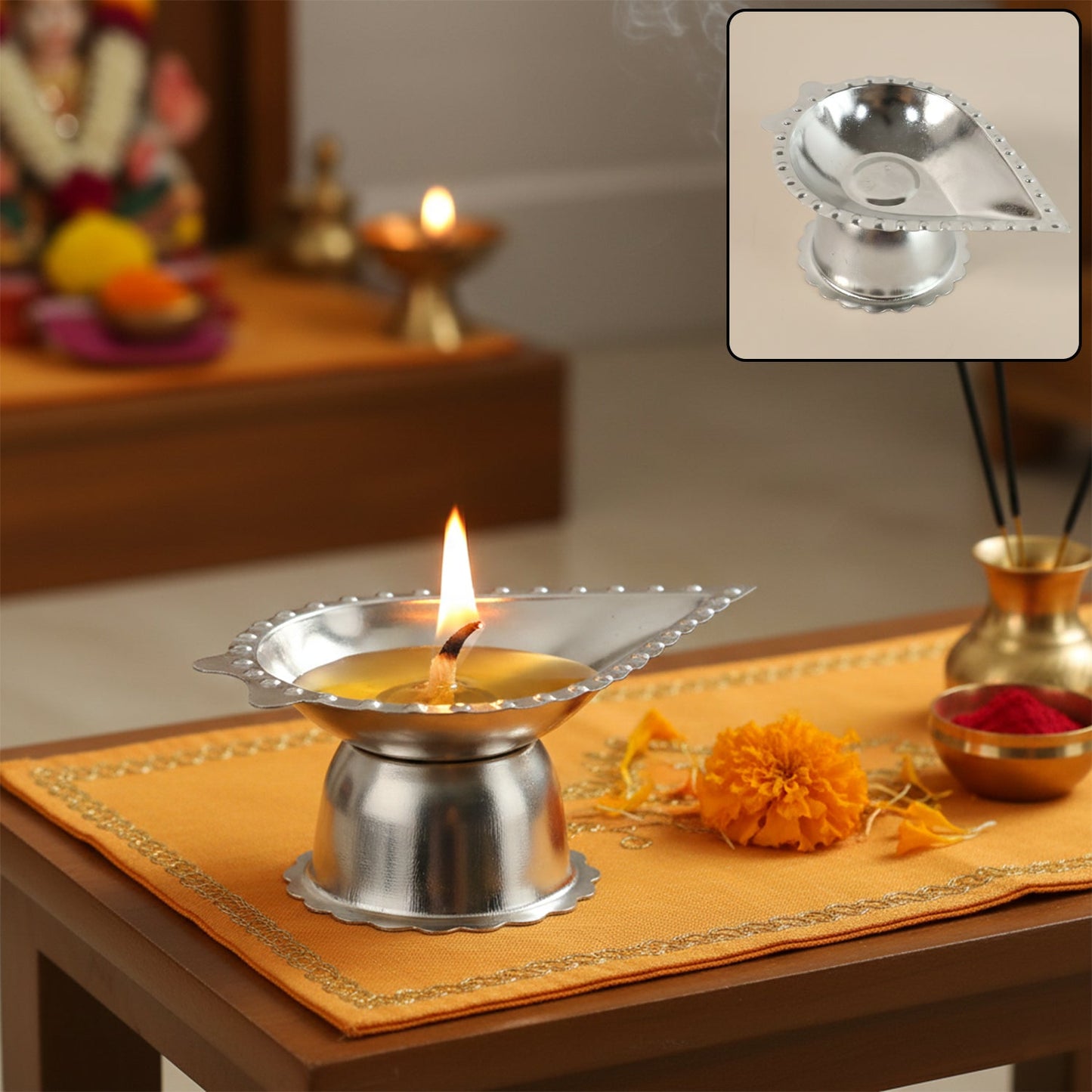 Diamond design puja stand

