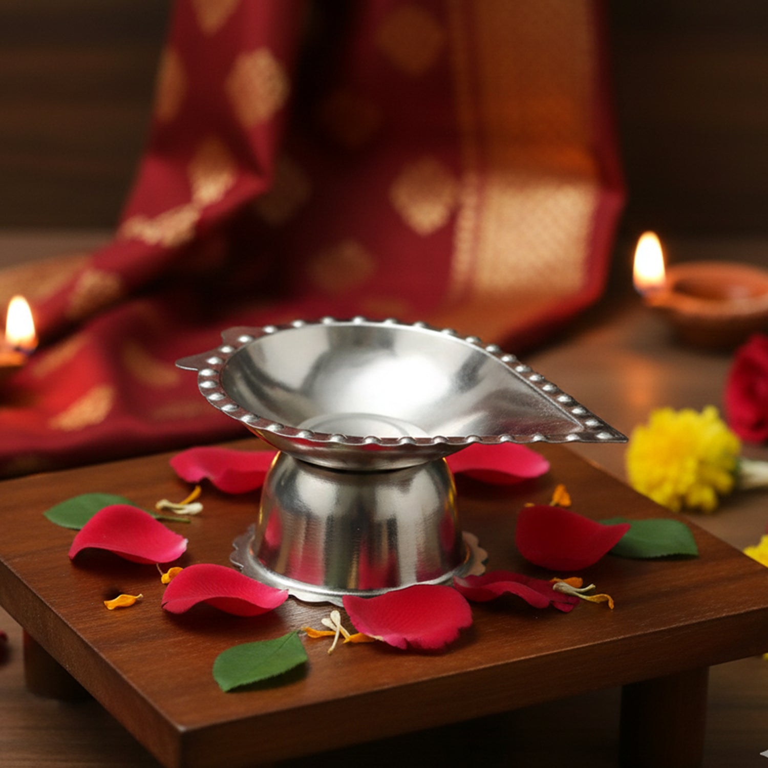 Diya incense combo stand        
