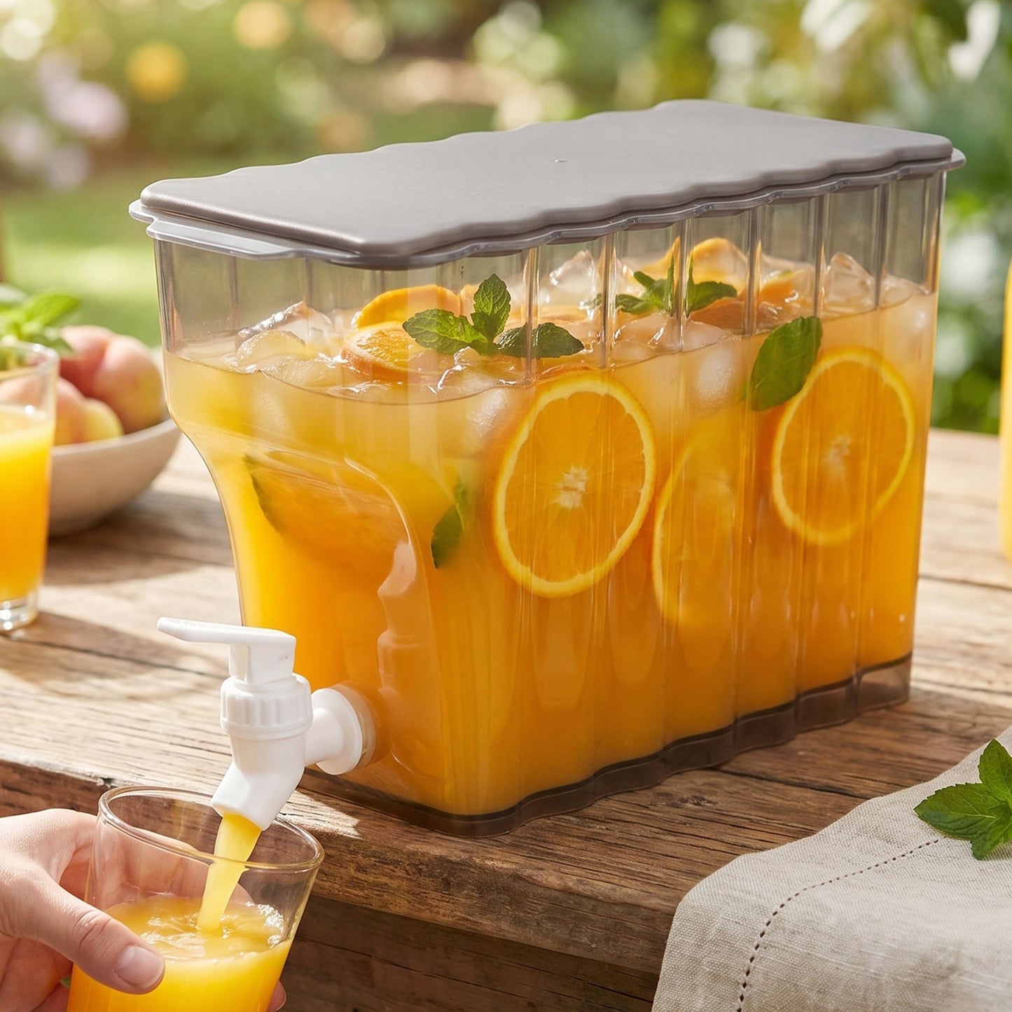 Water Jug With Tap Dispenser 3.6 Ltr (Plastic)
