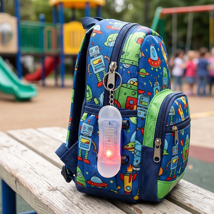 Mini Skateboard LED Keychain