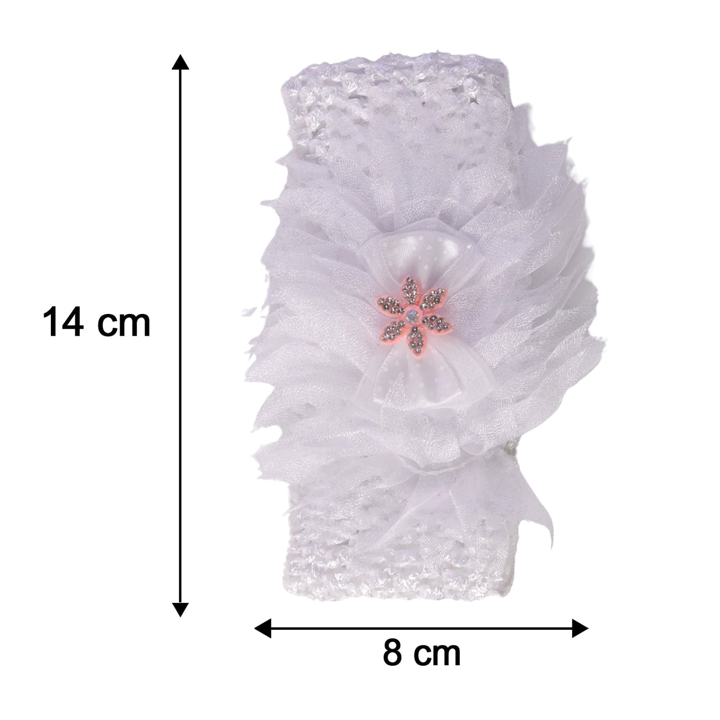 Cute Soft Elastic Floral Baby Headband Stylish Stretchable Hair Band (1 Pc)