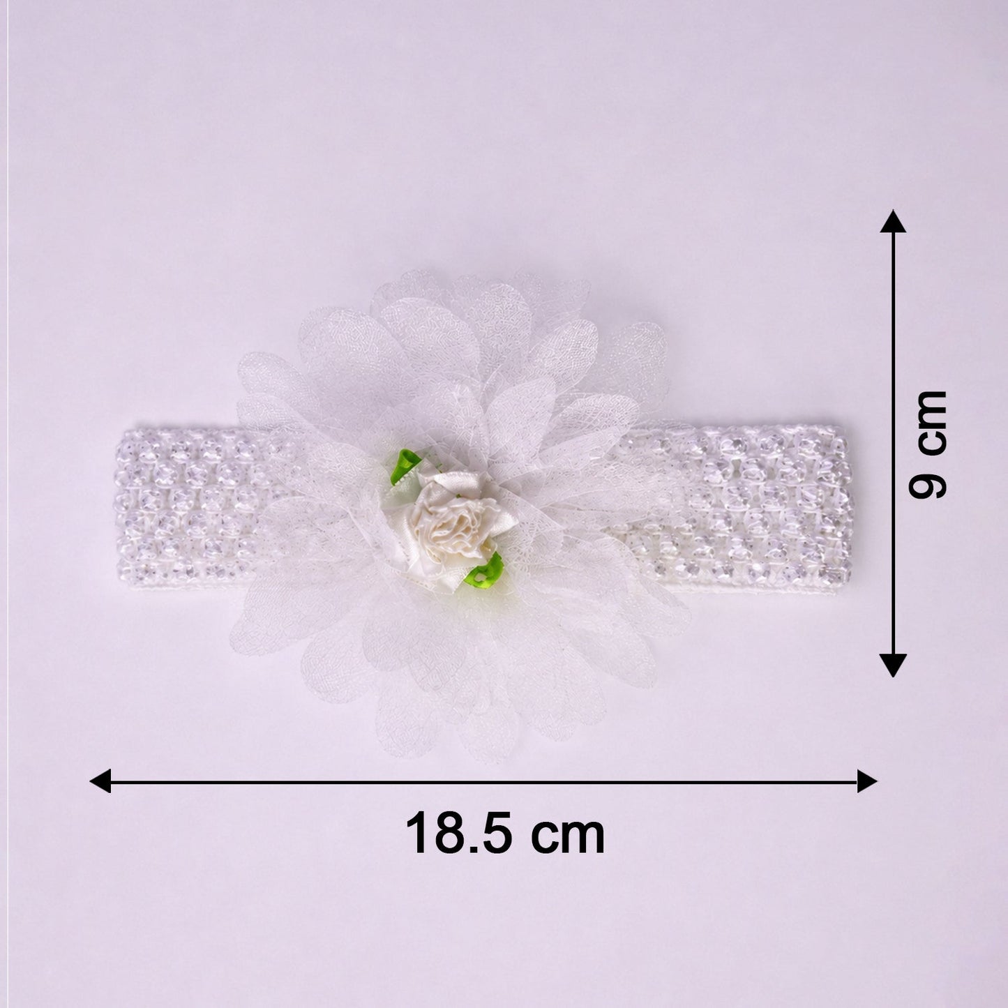 Cute Soft Elastic Floral Baby Headband Stylish Stretchable Hair Band (1 Pc)