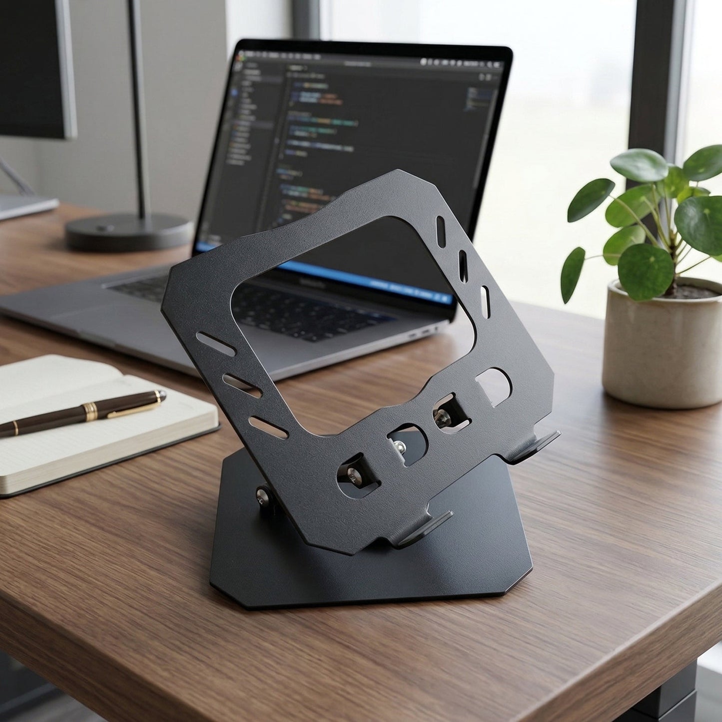 Foldable Adjustable Metal Tablet Stand (1 Pc)